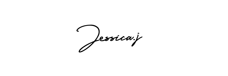 Create a beautiful signature design for name Jessica.j. With this signature (AmerikaSignatureDemo-Regular) fonts, you can make a handwritten signature for free. Jessica.j signature style 3 images and pictures png