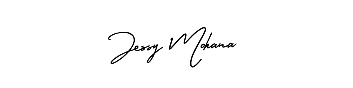 Use a signature maker to create a handwritten signature online. With this signature software, you can design (AmerikaSignatureDemo-Regular) your own signature for name Jessy Mohana. Jessy Mohana signature style 3 images and pictures png