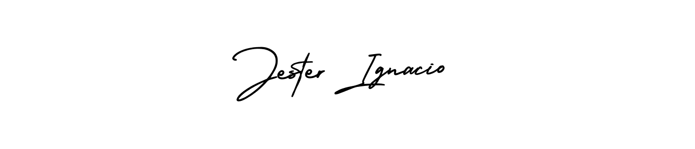 Use a signature maker to create a handwritten signature online. With this signature software, you can design (AmerikaSignatureDemo-Regular) your own signature for name Jester Ignacio. Jester Ignacio signature style 3 images and pictures png