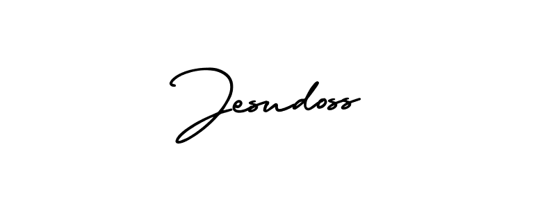 Jesudoss stylish signature style. Best Handwritten Sign (AmerikaSignatureDemo-Regular) for my name. Handwritten Signature Collection Ideas for my name Jesudoss. Jesudoss signature style 3 images and pictures png