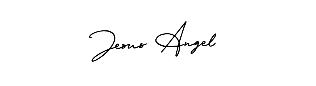 Make a beautiful signature design for name Jesus Angel. With this signature (AmerikaSignatureDemo-Regular) style, you can create a handwritten signature for free. Jesus Angel signature style 3 images and pictures png