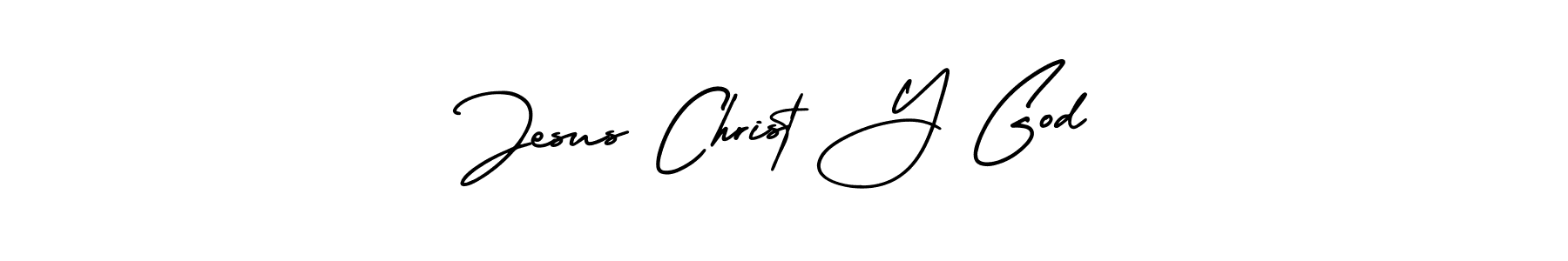 Jesus Christ Y God stylish signature style. Best Handwritten Sign (AmerikaSignatureDemo-Regular) for my name. Handwritten Signature Collection Ideas for my name Jesus Christ Y God. Jesus Christ Y God signature style 3 images and pictures png