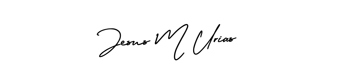 You should practise on your own different ways (AmerikaSignatureDemo-Regular) to write your name (Jesus M Urias) in signature. don't let someone else do it for you. Jesus M Urias signature style 3 images and pictures png