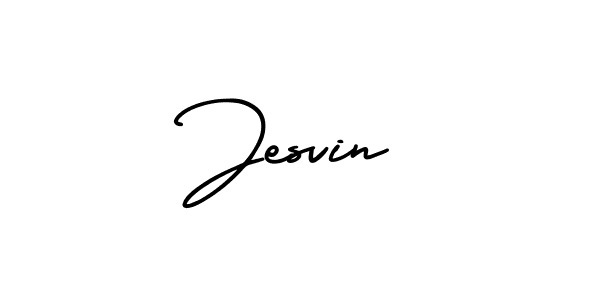 Also we have Jesvin name is the best signature style. Create professional handwritten signature collection using AmerikaSignatureDemo-Regular autograph style. Jesvin signature style 3 images and pictures png
