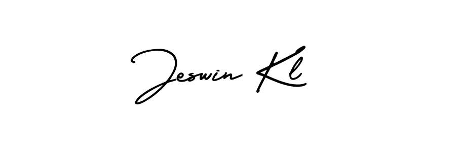 Make a beautiful signature design for name Jeswin Kl. With this signature (AmerikaSignatureDemo-Regular) style, you can create a handwritten signature for free. Jeswin Kl signature style 3 images and pictures png