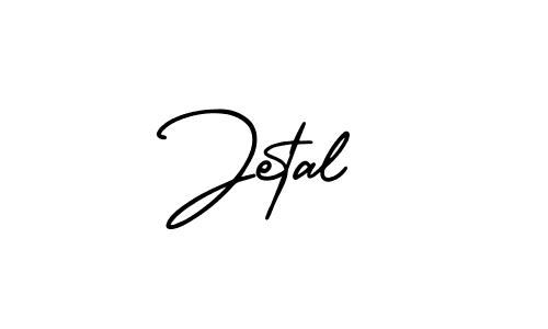 Jetal stylish signature style. Best Handwritten Sign (AmerikaSignatureDemo-Regular) for my name. Handwritten Signature Collection Ideas for my name Jetal. Jetal signature style 3 images and pictures png