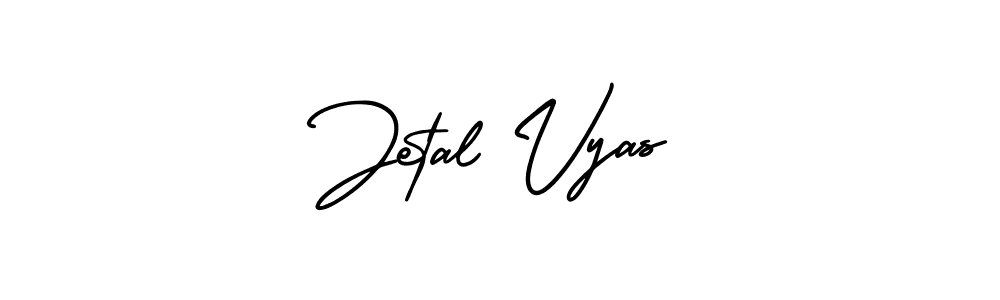 It looks lik you need a new signature style for name Jetal Vyas. Design unique handwritten (AmerikaSignatureDemo-Regular) signature with our free signature maker in just a few clicks. Jetal Vyas signature style 3 images and pictures png