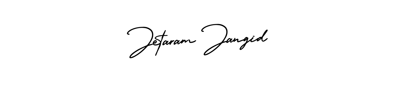 This is the best signature style for the Jetaram Jangid name. Also you like these signature font (AmerikaSignatureDemo-Regular). Mix name signature. Jetaram Jangid signature style 3 images and pictures png