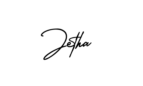 Make a beautiful signature design for name Jetha. With this signature (AmerikaSignatureDemo-Regular) style, you can create a handwritten signature for free. Jetha signature style 3 images and pictures png