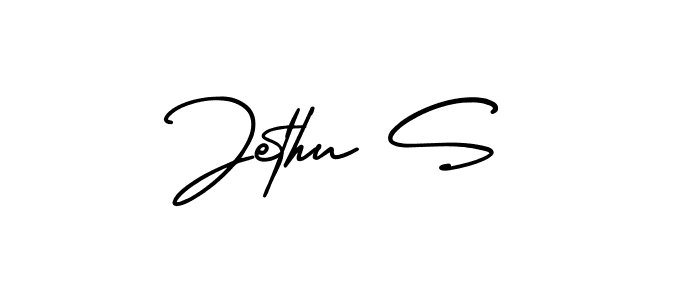 Also we have Jethu S name is the best signature style. Create professional handwritten signature collection using AmerikaSignatureDemo-Regular autograph style. Jethu S signature style 3 images and pictures png