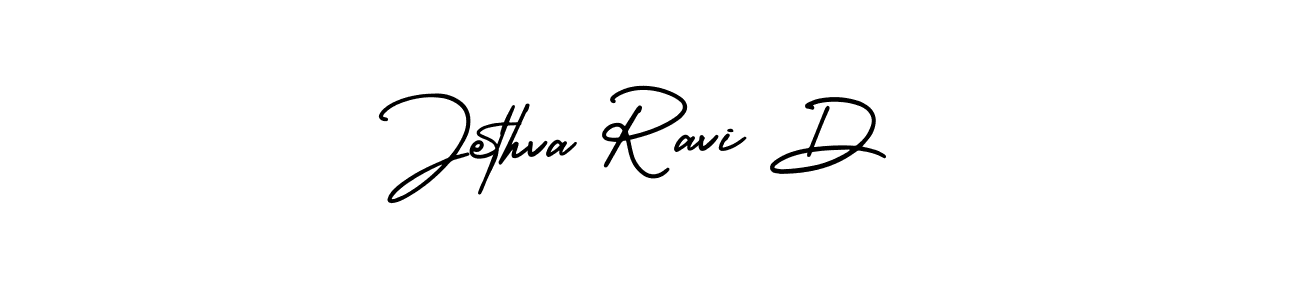 if you are searching for the best signature style for your name Jethva Ravi D. so please give up your signature search. here we have designed multiple signature styles  using AmerikaSignatureDemo-Regular. Jethva Ravi D signature style 3 images and pictures png