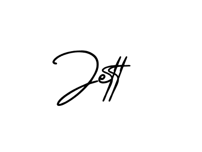 Make a beautiful signature design for name Jett. With this signature (AmerikaSignatureDemo-Regular) style, you can create a handwritten signature for free. Jett signature style 3 images and pictures png