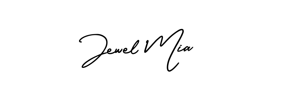 Design your own signature with our free online signature maker. With this signature software, you can create a handwritten (AmerikaSignatureDemo-Regular) signature for name Jewel Mia. Jewel Mia signature style 3 images and pictures png
