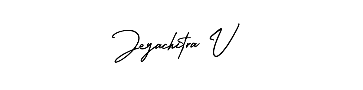 AmerikaSignatureDemo-Regular is a professional signature style that is perfect for those who want to add a touch of class to their signature. It is also a great choice for those who want to make their signature more unique. Get Jeyachitra V name to fancy signature for free. Jeyachitra V signature style 3 images and pictures png