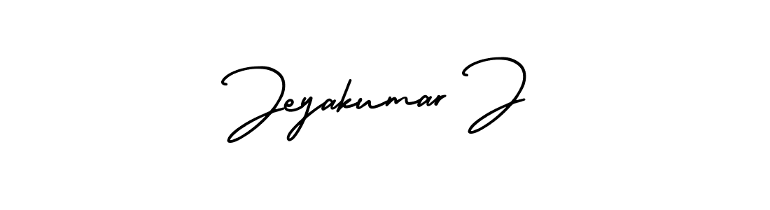 Make a beautiful signature design for name Jeyakumar J. With this signature (AmerikaSignatureDemo-Regular) style, you can create a handwritten signature for free. Jeyakumar J signature style 3 images and pictures png