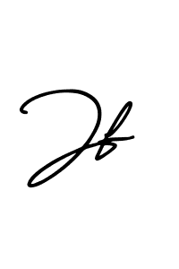 Jf stylish signature style. Best Handwritten Sign (AmerikaSignatureDemo-Regular) for my name. Handwritten Signature Collection Ideas for my name Jf. Jf signature style 3 images and pictures png