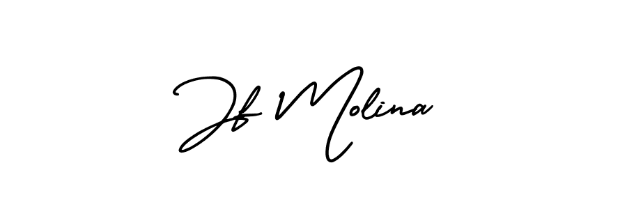 How to make Jf Molina signature? AmerikaSignatureDemo-Regular is a professional autograph style. Create handwritten signature for Jf Molina name. Jf Molina signature style 3 images and pictures png