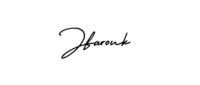 Make a beautiful signature design for name Jfarouk. With this signature (AmerikaSignatureDemo-Regular) style, you can create a handwritten signature for free. Jfarouk signature style 3 images and pictures png
