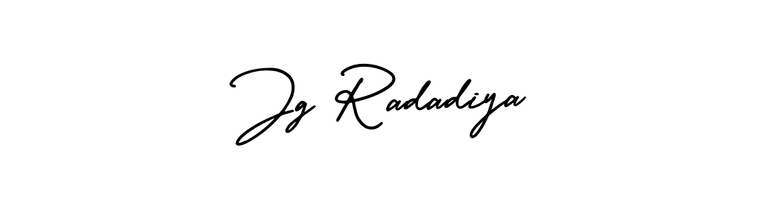 Jg Radadiya stylish signature style. Best Handwritten Sign (AmerikaSignatureDemo-Regular) for my name. Handwritten Signature Collection Ideas for my name Jg Radadiya. Jg Radadiya signature style 3 images and pictures png