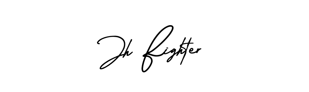 Also You can easily find your signature by using the search form. We will create Jh Fighter name handwritten signature images for you free of cost using AmerikaSignatureDemo-Regular sign style. Jh Fighter signature style 3 images and pictures png
