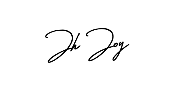 Create a beautiful signature design for name Jh Joy. With this signature (AmerikaSignatureDemo-Regular) fonts, you can make a handwritten signature for free. Jh Joy signature style 3 images and pictures png