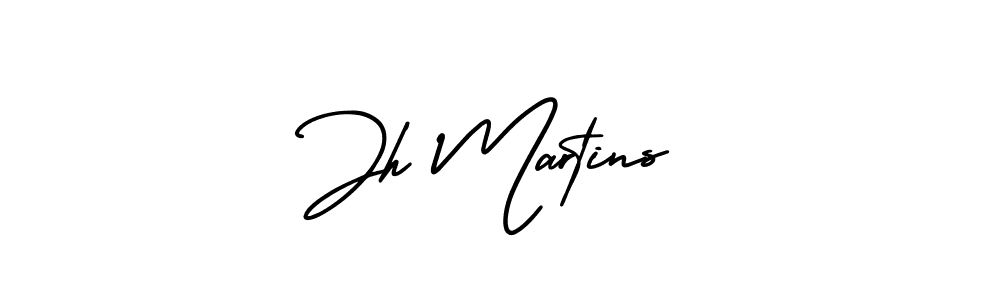 The best way (AmerikaSignatureDemo-Regular) to make a short signature is to pick only two or three words in your name. The name Jh Martins include a total of six letters. For converting this name. Jh Martins signature style 3 images and pictures png