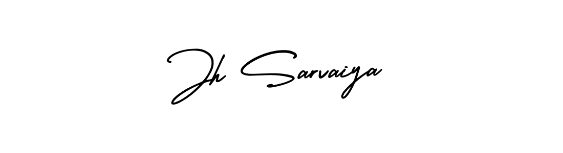 Make a beautiful signature design for name Jh Sarvaiya. Use this online signature maker to create a handwritten signature for free. Jh Sarvaiya signature style 3 images and pictures png