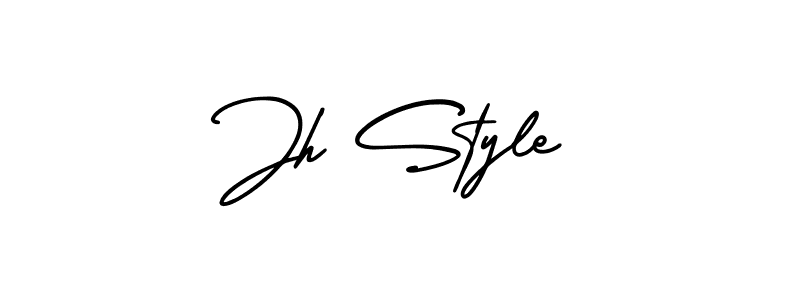 Jh Style stylish signature style. Best Handwritten Sign (AmerikaSignatureDemo-Regular) for my name. Handwritten Signature Collection Ideas for my name Jh Style. Jh Style signature style 3 images and pictures png