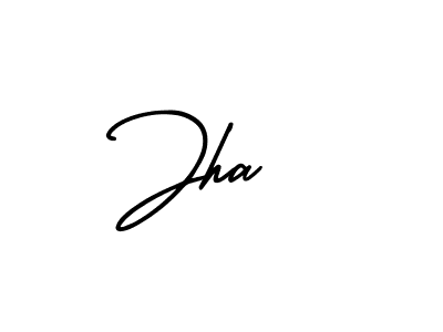 How to make Jha  signature? AmerikaSignatureDemo-Regular is a professional autograph style. Create handwritten signature for Jha  name. Jha  signature style 3 images and pictures png