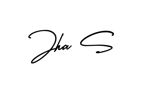 Similarly AmerikaSignatureDemo-Regular is the best handwritten signature design. Signature creator online .You can use it as an online autograph creator for name Jha S. Jha S signature style 3 images and pictures png