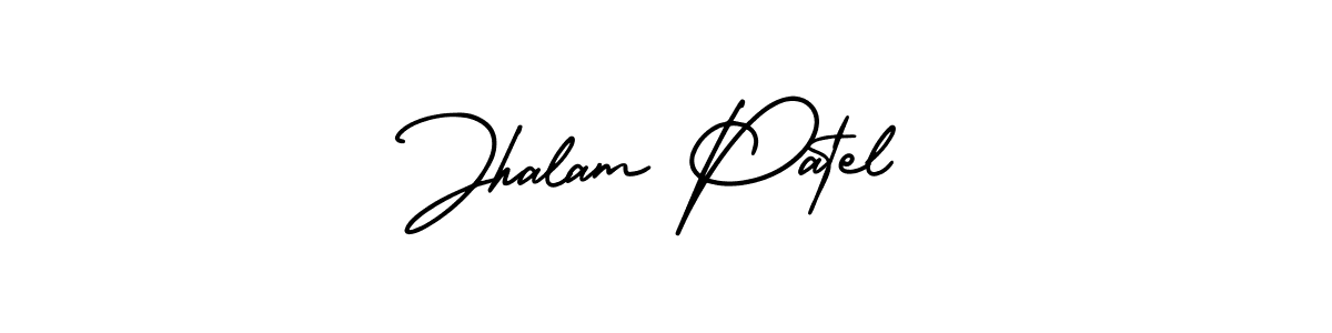 This is the best signature style for the Jhalam Patel name. Also you like these signature font (AmerikaSignatureDemo-Regular). Mix name signature. Jhalam Patel signature style 3 images and pictures png