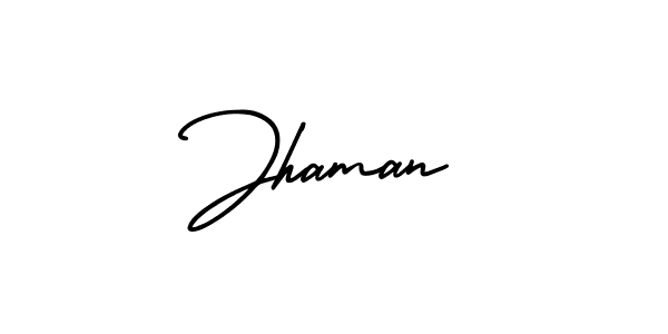 Design your own signature with our free online signature maker. With this signature software, you can create a handwritten (AmerikaSignatureDemo-Regular) signature for name Jhaman. Jhaman signature style 3 images and pictures png