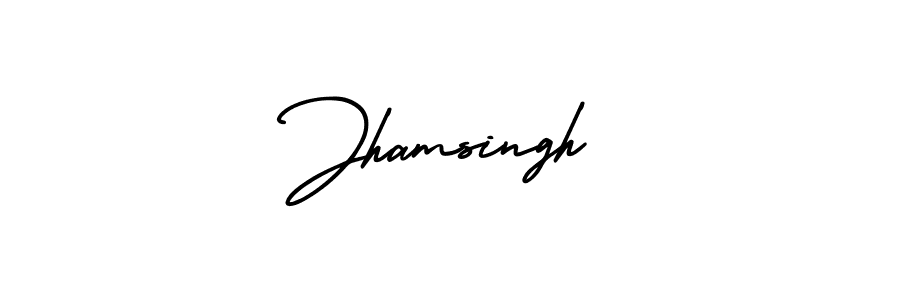 Design your own signature with our free online signature maker. With this signature software, you can create a handwritten (AmerikaSignatureDemo-Regular) signature for name Jhamsingh. Jhamsingh signature style 3 images and pictures png