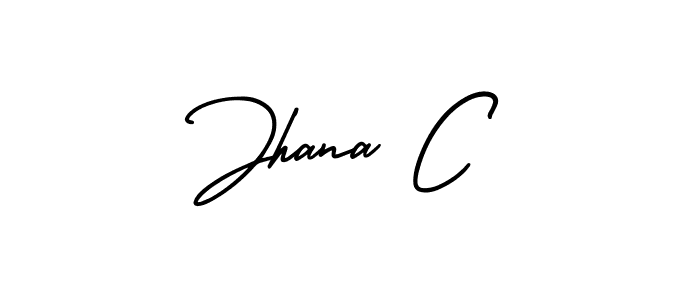 Also we have Jhana C name is the best signature style. Create professional handwritten signature collection using AmerikaSignatureDemo-Regular autograph style. Jhana C signature style 3 images and pictures png