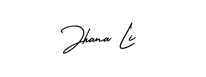 How to make Jhana Li signature? AmerikaSignatureDemo-Regular is a professional autograph style. Create handwritten signature for Jhana Li name. Jhana Li signature style 3 images and pictures png