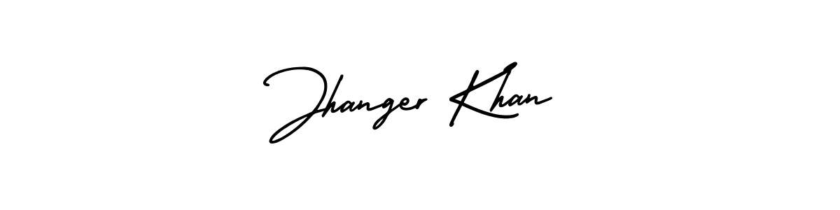 How to Draw Jhanger Khan signature style? AmerikaSignatureDemo-Regular is a latest design signature styles for name Jhanger Khan. Jhanger Khan signature style 3 images and pictures png