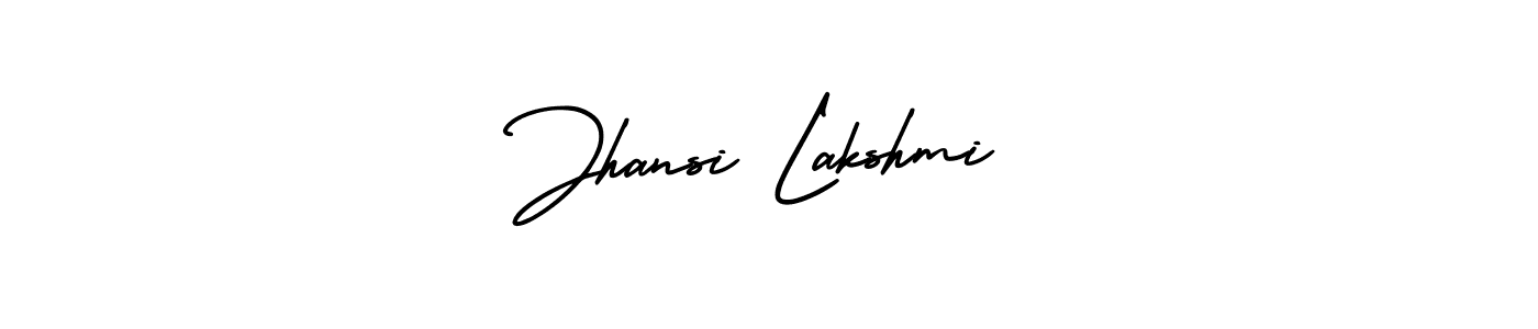 Use a signature maker to create a handwritten signature online. With this signature software, you can design (AmerikaSignatureDemo-Regular) your own signature for name Jhansi Lakshmi. Jhansi Lakshmi signature style 3 images and pictures png