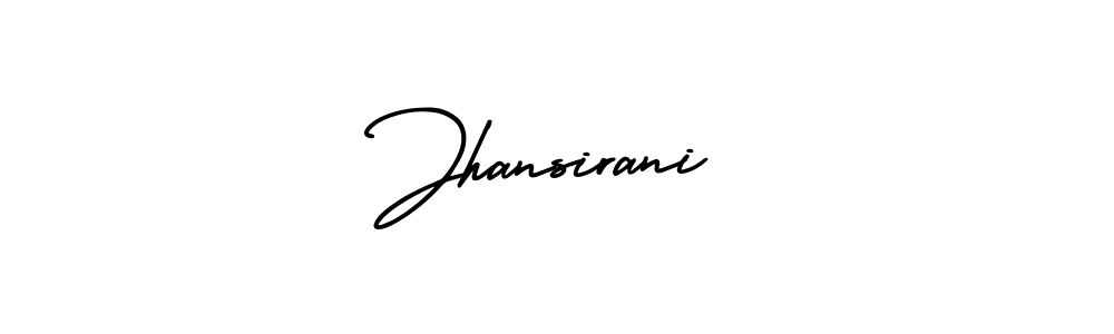 Make a beautiful signature design for name Jhansirani. With this signature (AmerikaSignatureDemo-Regular) style, you can create a handwritten signature for free. Jhansirani signature style 3 images and pictures png