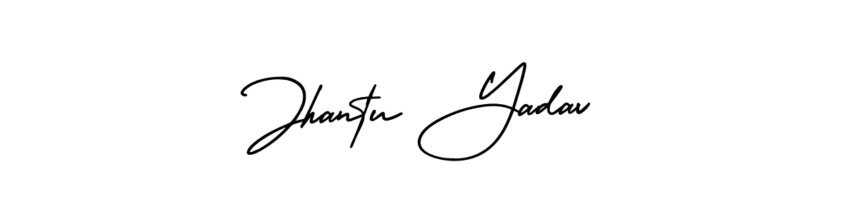 if you are searching for the best signature style for your name Jhantu Yadav. so please give up your signature search. here we have designed multiple signature styles  using AmerikaSignatureDemo-Regular. Jhantu Yadav signature style 3 images and pictures png