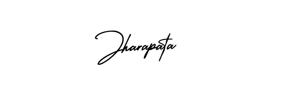 Jharapata stylish signature style. Best Handwritten Sign (AmerikaSignatureDemo-Regular) for my name. Handwritten Signature Collection Ideas for my name Jharapata. Jharapata signature style 3 images and pictures png