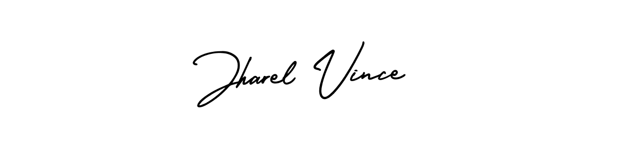 Jharel Vince stylish signature style. Best Handwritten Sign (AmerikaSignatureDemo-Regular) for my name. Handwritten Signature Collection Ideas for my name Jharel Vince. Jharel Vince signature style 3 images and pictures png