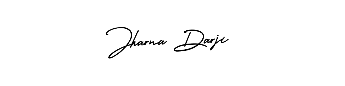 This is the best signature style for the Jharna Darji name. Also you like these signature font (AmerikaSignatureDemo-Regular). Mix name signature. Jharna Darji signature style 3 images and pictures png