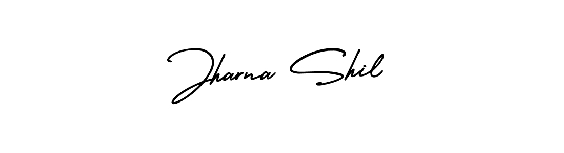 if you are searching for the best signature style for your name Jharna Shil. so please give up your signature search. here we have designed multiple signature styles  using AmerikaSignatureDemo-Regular. Jharna Shil signature style 3 images and pictures png