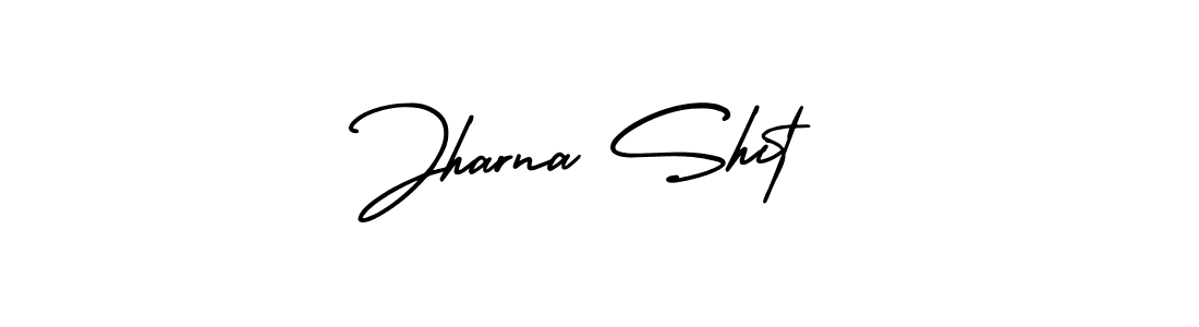 Jharna Shit stylish signature style. Best Handwritten Sign (AmerikaSignatureDemo-Regular) for my name. Handwritten Signature Collection Ideas for my name Jharna Shit. Jharna Shit signature style 3 images and pictures png