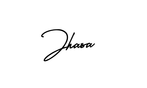 How to make Jhasa signature? AmerikaSignatureDemo-Regular is a professional autograph style. Create handwritten signature for Jhasa name. Jhasa signature style 3 images and pictures png