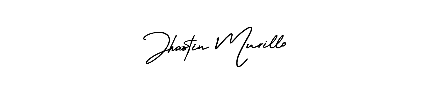 Use a signature maker to create a handwritten signature online. With this signature software, you can design (AmerikaSignatureDemo-Regular) your own signature for name Jhastin Murillo. Jhastin Murillo signature style 3 images and pictures png