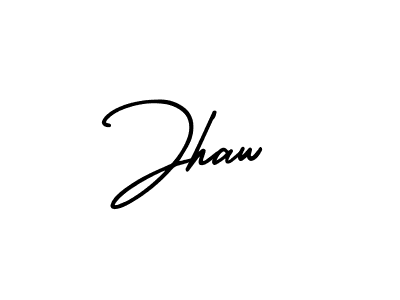 Jhaw stylish signature style. Best Handwritten Sign (AmerikaSignatureDemo-Regular) for my name. Handwritten Signature Collection Ideas for my name Jhaw. Jhaw signature style 3 images and pictures png