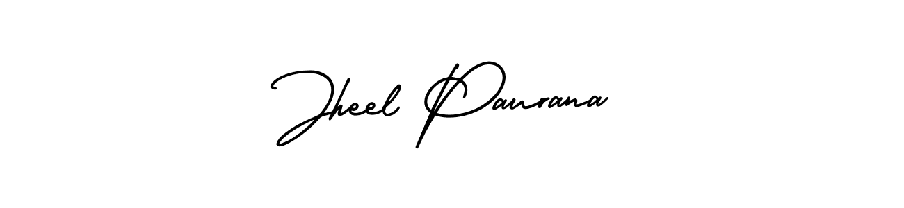 Similarly AmerikaSignatureDemo-Regular is the best handwritten signature design. Signature creator online .You can use it as an online autograph creator for name Jheel Paurana. Jheel Paurana signature style 3 images and pictures png