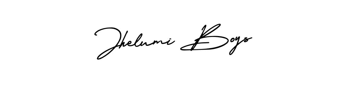 AmerikaSignatureDemo-Regular is a professional signature style that is perfect for those who want to add a touch of class to their signature. It is also a great choice for those who want to make their signature more unique. Get Jhelumi Boys name to fancy signature for free. Jhelumi Boys signature style 3 images and pictures png