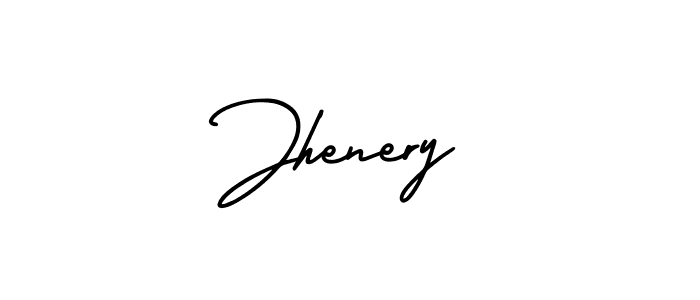 How to make Jhenery signature? AmerikaSignatureDemo-Regular is a professional autograph style. Create handwritten signature for Jhenery name. Jhenery signature style 3 images and pictures png